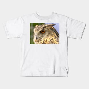 Eagle Owl Portrait Kids T-Shirt